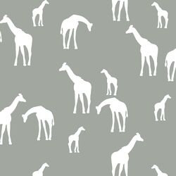 Giraffe Silhouette in Sage