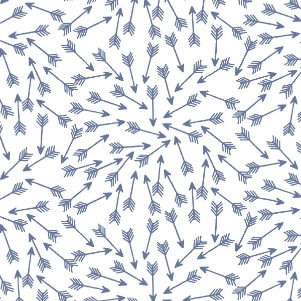 Arrows in Azurite on White