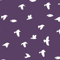 Flock Silhouette in Aubergine
