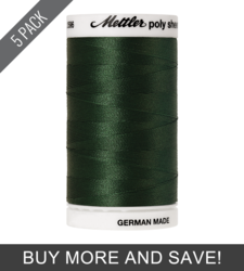 Deep Green (2596-5555) - Poly Sheen - 875 Yards (5 Pack)