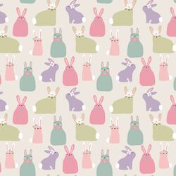 Bunnies in Sweet Pastel