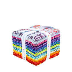 Expressions Batiks Fat Quarter Bundle in Swirl the Rainbow
