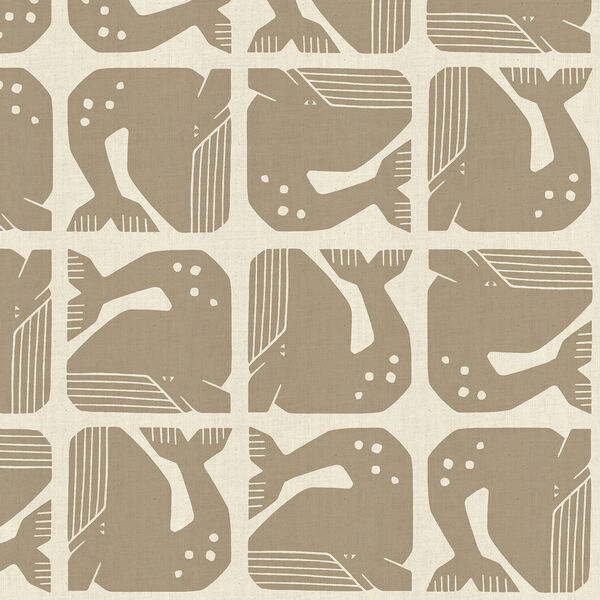Grumpy Whale in Gray Unbleached