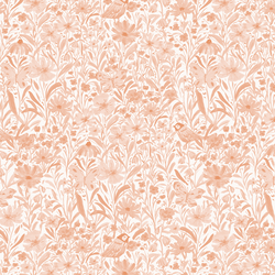 Late Summer Chickadee in Warm Coral Pink