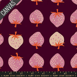 Strawberry Canvas in Deep Plum