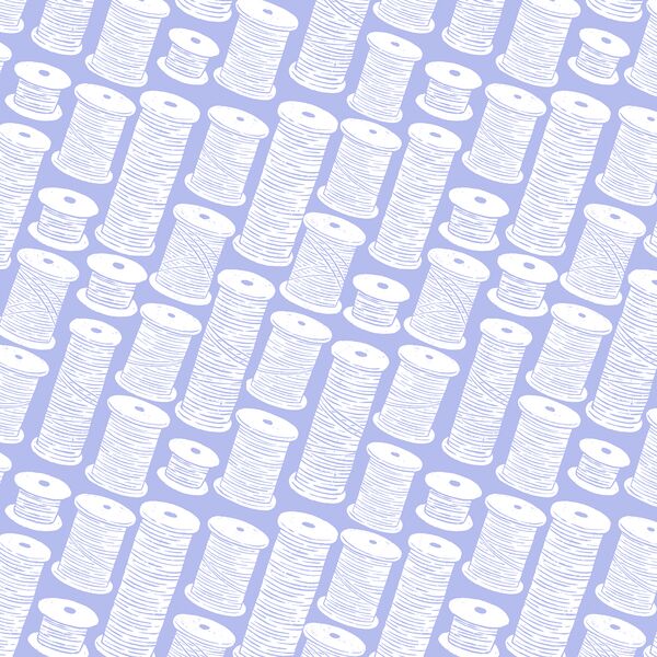 Spools Silhouette in Periwinkle