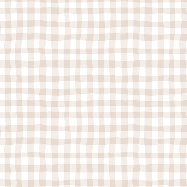 Organic Gingham in Cream