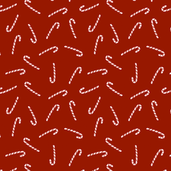 Tossed Candy Canes in Cranberry