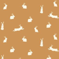Bunny Rabbits in Honey Gold