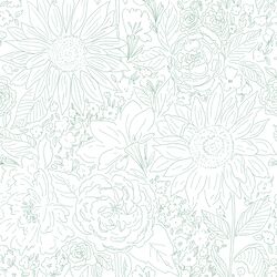 Paperie in Basil Green on White