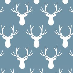 Stag Silhouette in Marine