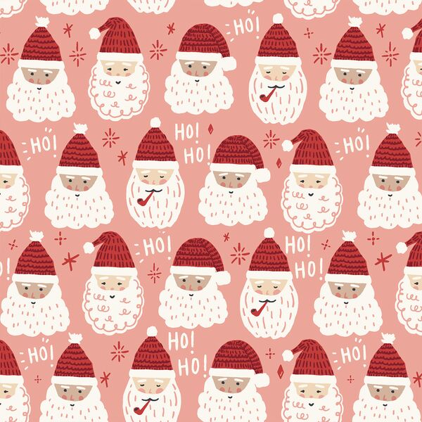Father Christmas in Coral Pink