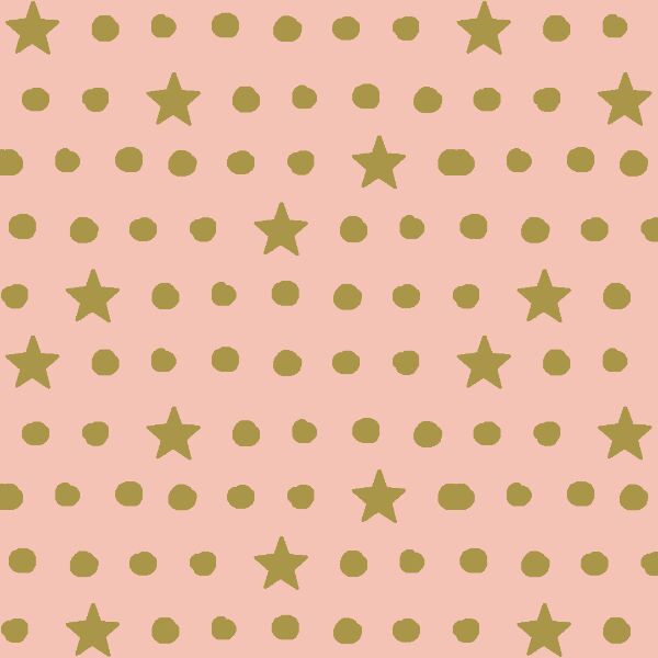 Starry Night in Petal and Gold