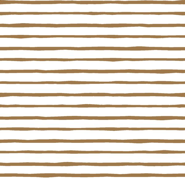 Artisan Stripe in Ochre on White
