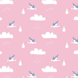 Storks in Pink