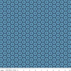 Hexies in Blue