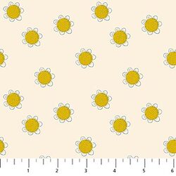 Floral Dots in Cream