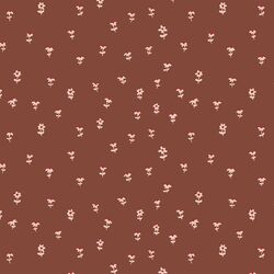 Ditsy Daisies in Rich Brown