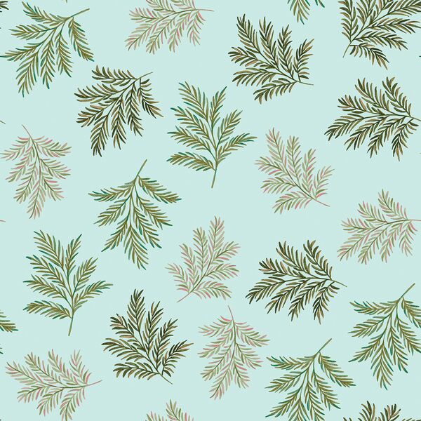 Pine in Soft Aqua
