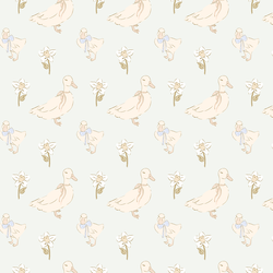 Wandering Duckies in Pale Mint