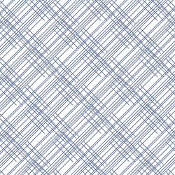 Thatched in Azurite on White