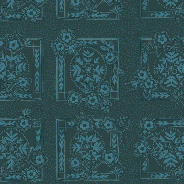 Forest Scarf in Teal