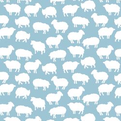 Sheep Silhouette in Bluebell