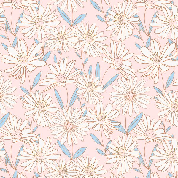 Daisy Fields in Light Pink