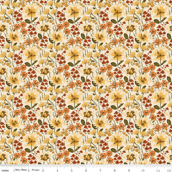 Floral in Cream