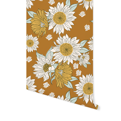 Sunflowers in Caramel Brown