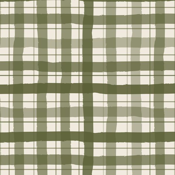 Large Gingham in Vintage Evergreen