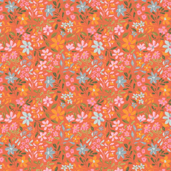 Vibrant Garden in Tangerine