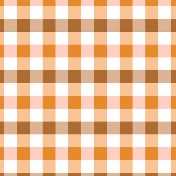 Gingham in Golden Rose