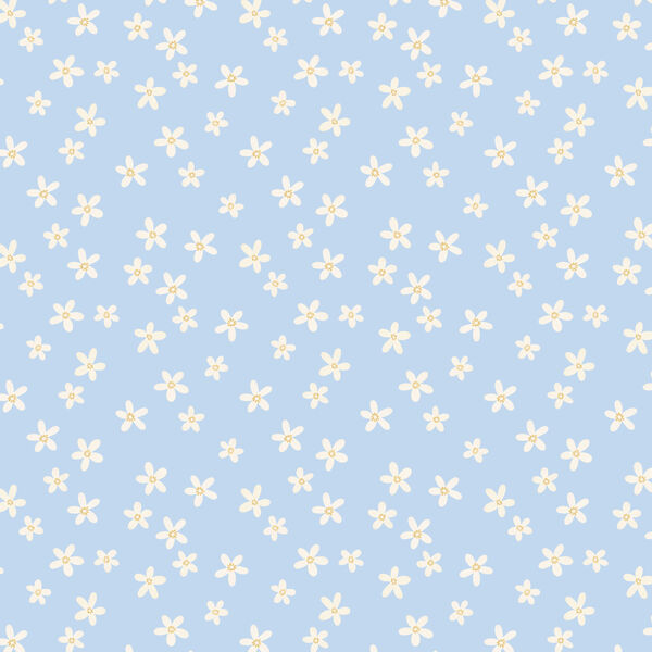 Floral in Blue