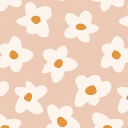 Graphic Retro Flowers in Pink