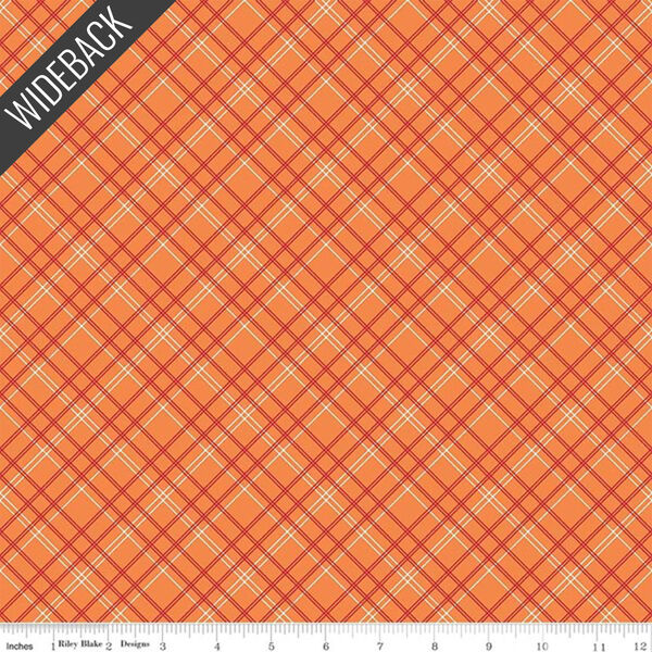 Plaids Wideback in Orange