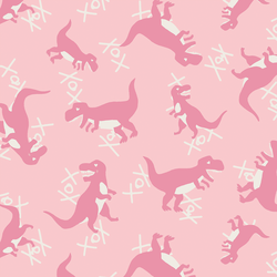 Hugs and Kisses Dinos in Heart