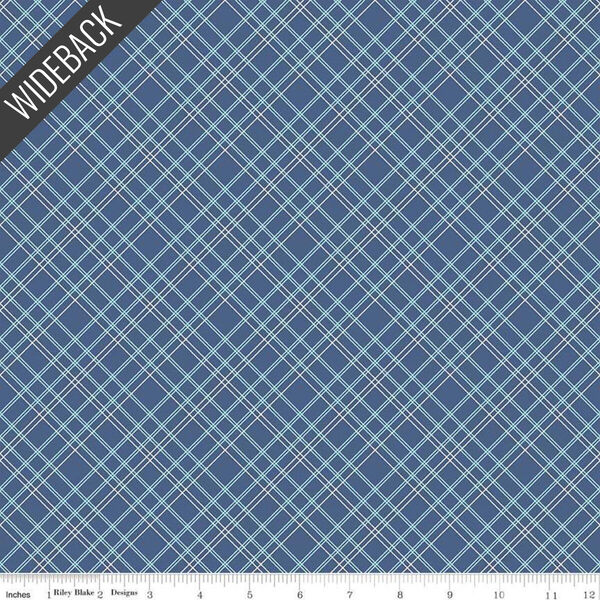 Plaids Wideback in Blue