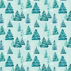 Little Frosty Forest in Aqua