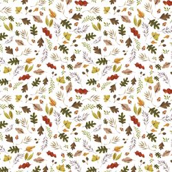 Little Leaves in White
