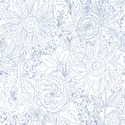 Paperie in Blue Jay on White