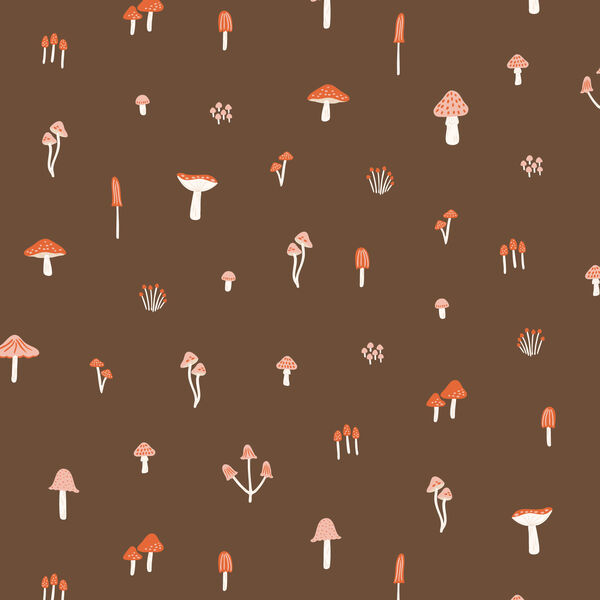 March of the Mushrooms in Brown