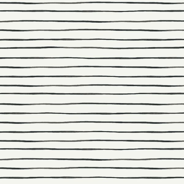 Watercolor Stripes in Cream