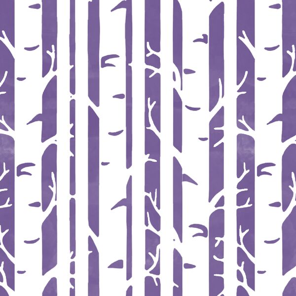 Birches in Ultra Violet