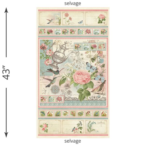 Botanical Tea Large Panel in Multi
