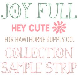 Joy Full Sample Strip