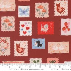 Stamps in Burgundy