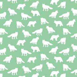 Little Fox Silhouette in Sprout