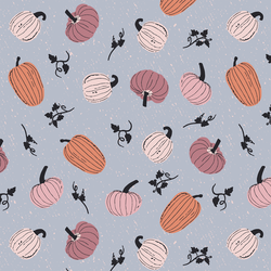 Scattered Pumpkins in Baby Blue