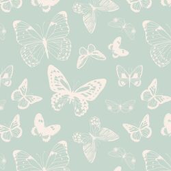 Boho Butterflies in Aqua